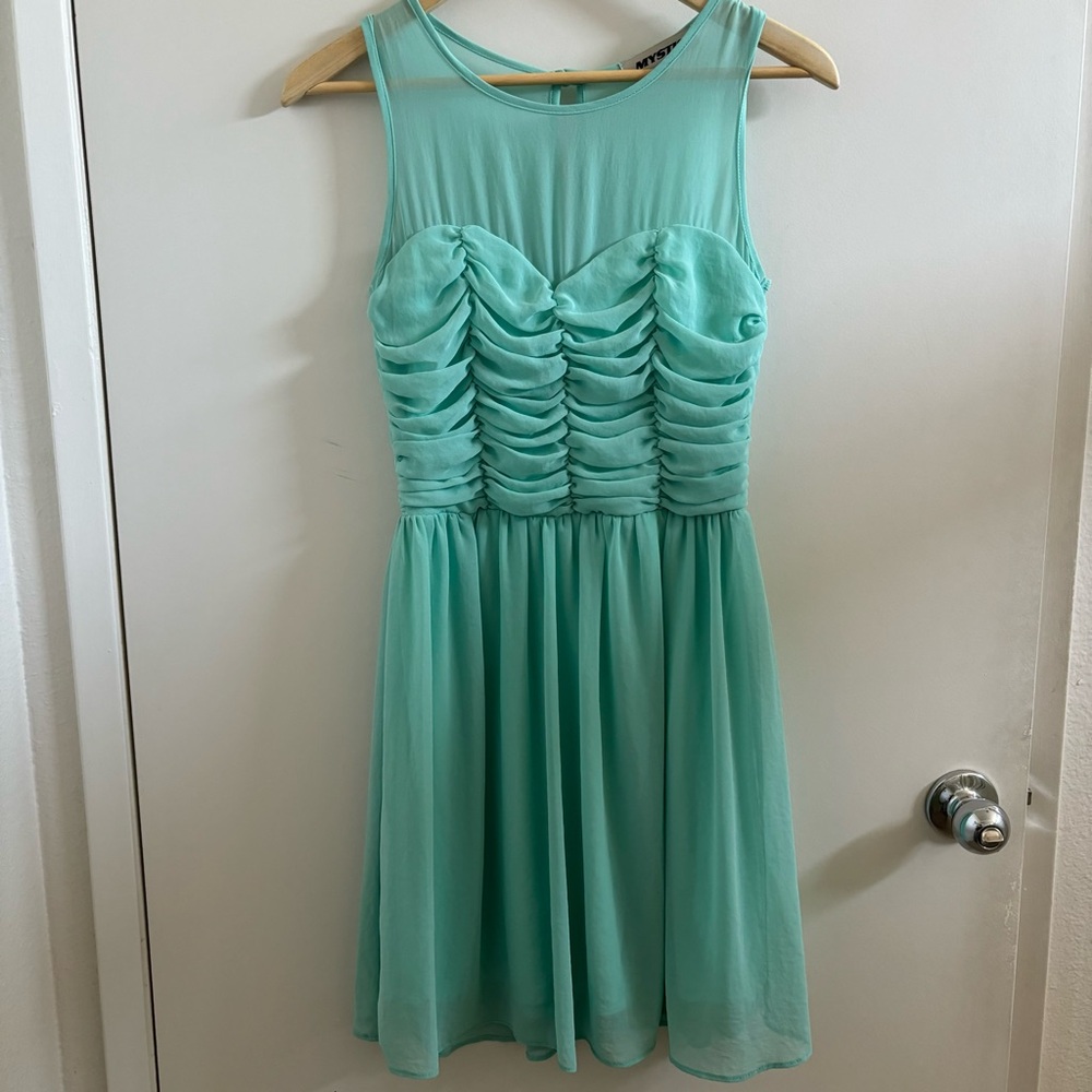 Mint Green Sleeveless Dress